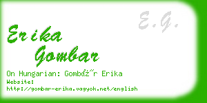 erika gombar business card